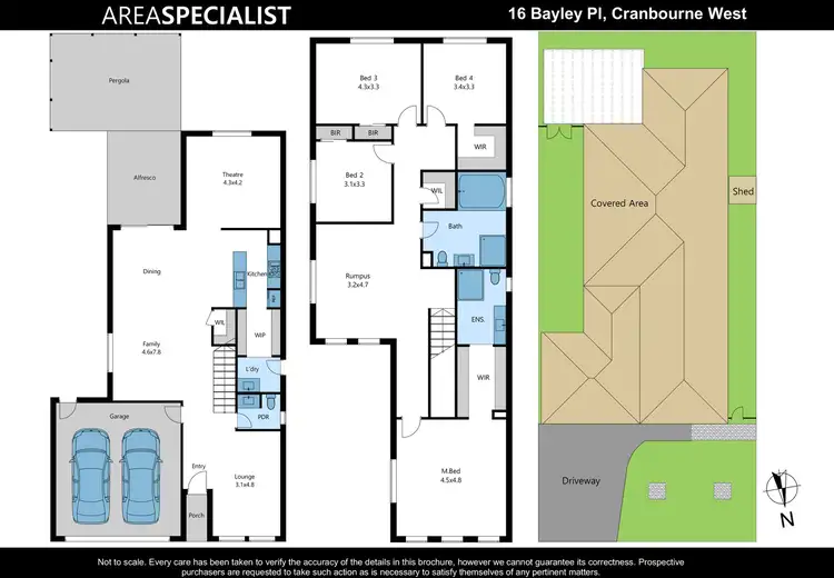 Floorplan of Homely house listing, 16 Bayley Place, Cranbourne West VIC 3977
