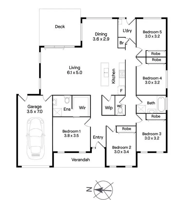 Floorplan of Homely house listing, 29 Washington Lane, Woodend VIC 3442