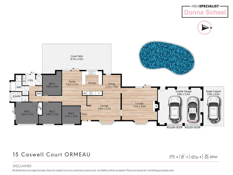 Floorplan of Homely house listing, 15 Caswell Court, Ormeau QLD 4208