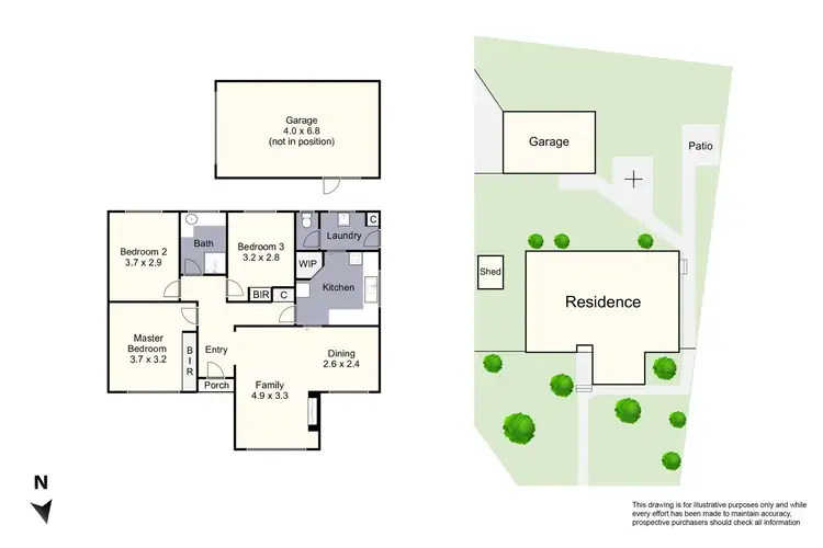 Floorplan of Homely house listing, 52 Baldwin Avenue, Noble Park VIC 3174