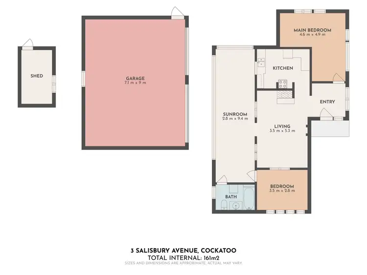 Floorplan of Homely house listing, 3 Salisbury Avenue, Cockatoo VIC 3781