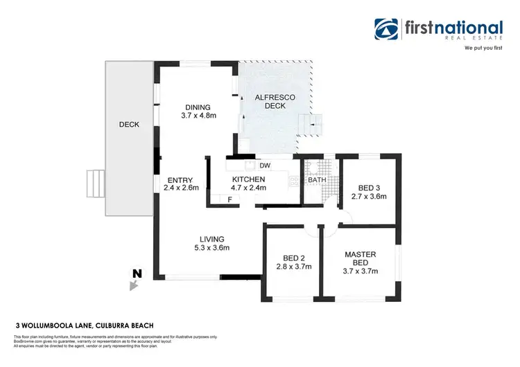 Floorplan of Homely house listing, 3 Wollumboola Lane, Culburra Beach NSW 2540