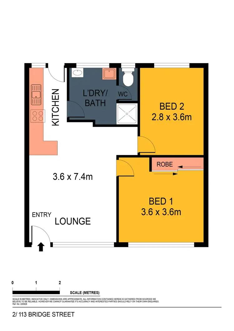 Floorplan of Homely house listing, 2/113 Bridge Street, Bendigo VIC 3550