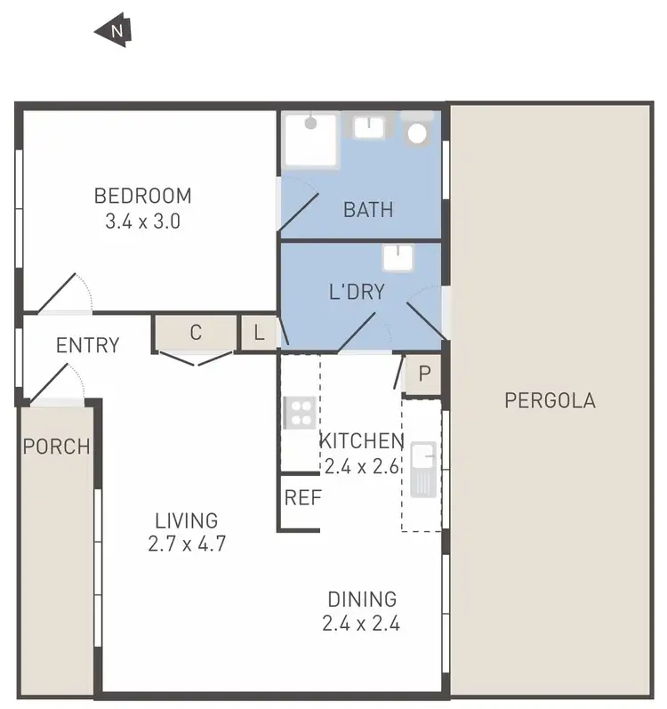 Floorplan of Homely unit listing, 12/5 Ovens Court, Werribee VIC 3030