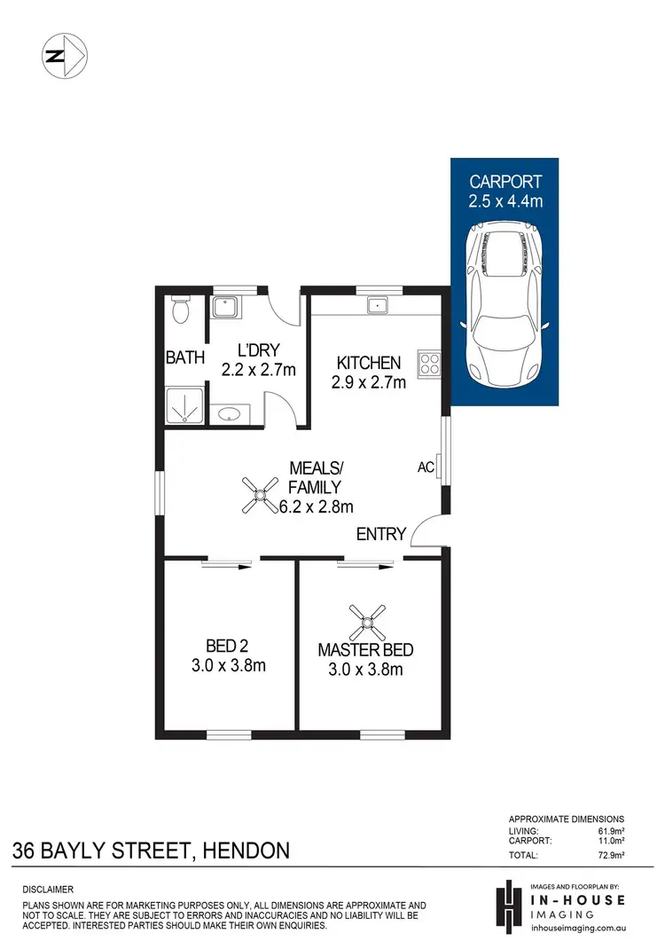 Floorplan of Homely house listing, 36 Bayly Street, Hendon SA 5014