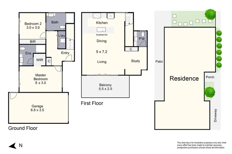 Floorplan of Homely townhouse listing, 8/13 Leonard Avenue, Noble Park VIC 3174