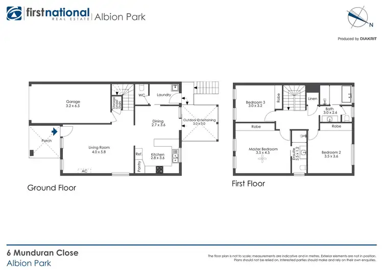 Floorplan of Homely townhouse listing, 6 Munduran Close, Albion Park NSW 2527