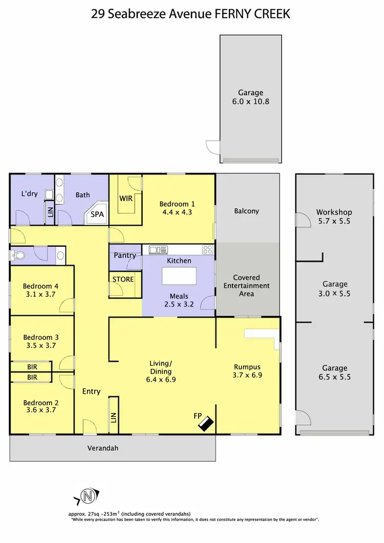 Floorplan of Homely house listing, 29 Seabreeze Avenue, Ferny Creek VIC 3786