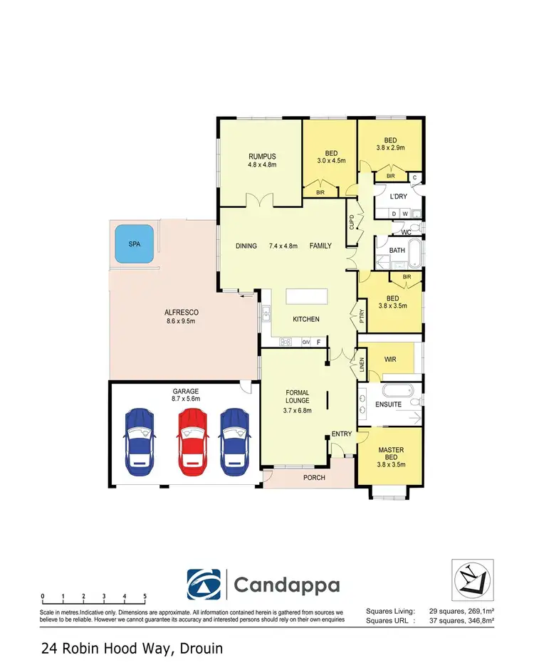 Floorplan of Homely house listing, 24 Robin Hood Way, Drouin VIC 3818