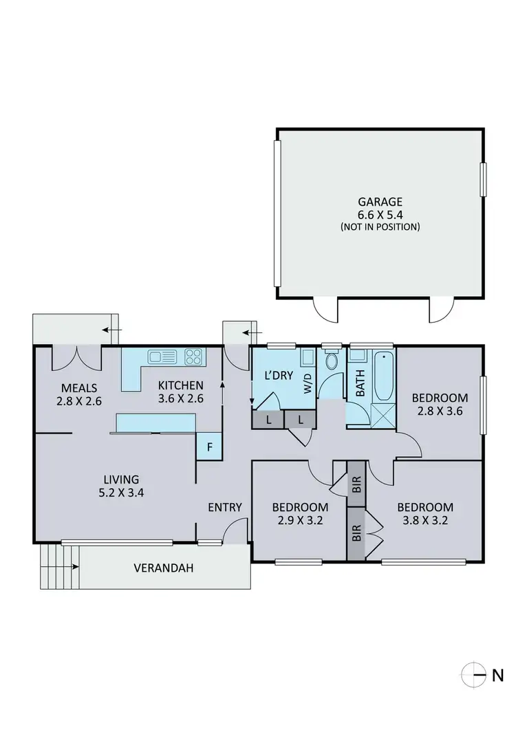 Floorplan of Homely house listing, 3 Graham Road, Knoxfield VIC 3180