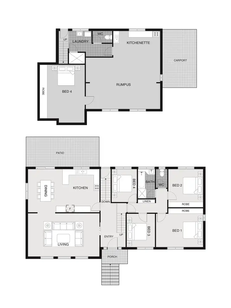Floorplan of Homely house listing, 4 Morrell Place, Rivett ACT 2611