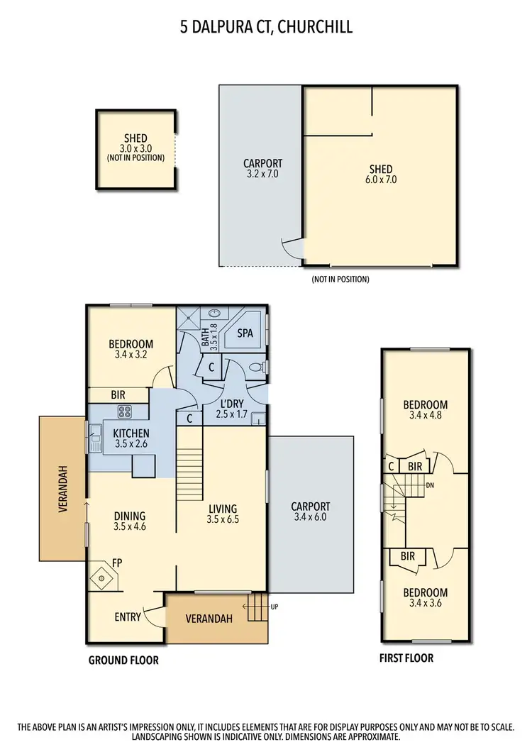 Floorplan of Homely house listing, 5 Dalpura Court, Churchill VIC 3842
