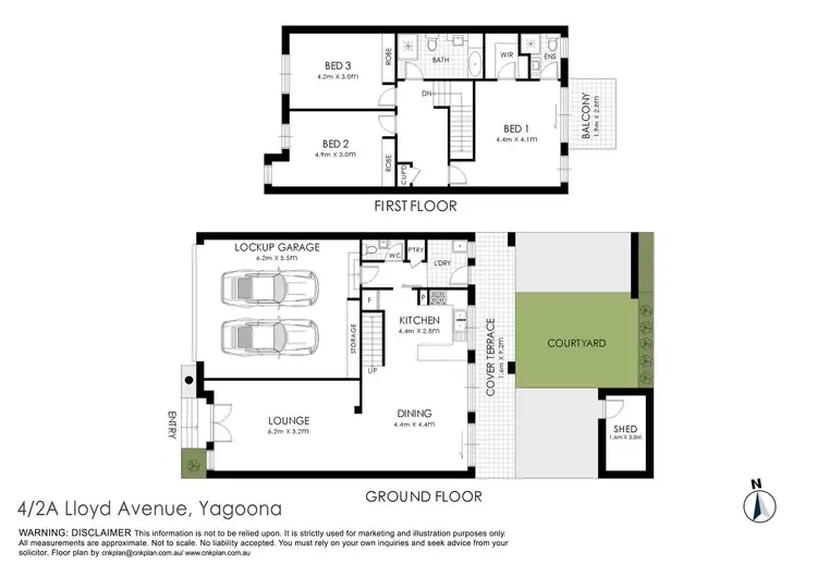 Floorplan of Homely townhouse listing, 4/2A Lloyd Avenue, Yagoona NSW 2199