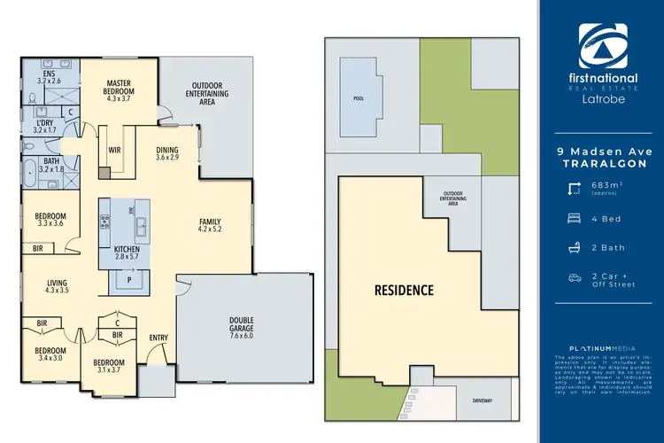 Floorplan of Homely other listing, 9 Madsen Avenue, Traralgon VIC 3844