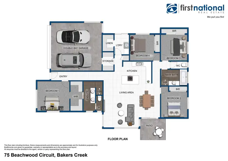 Floorplan of Homely house listing, 75 Beachwood Circuit, Bakers Creek QLD 4740