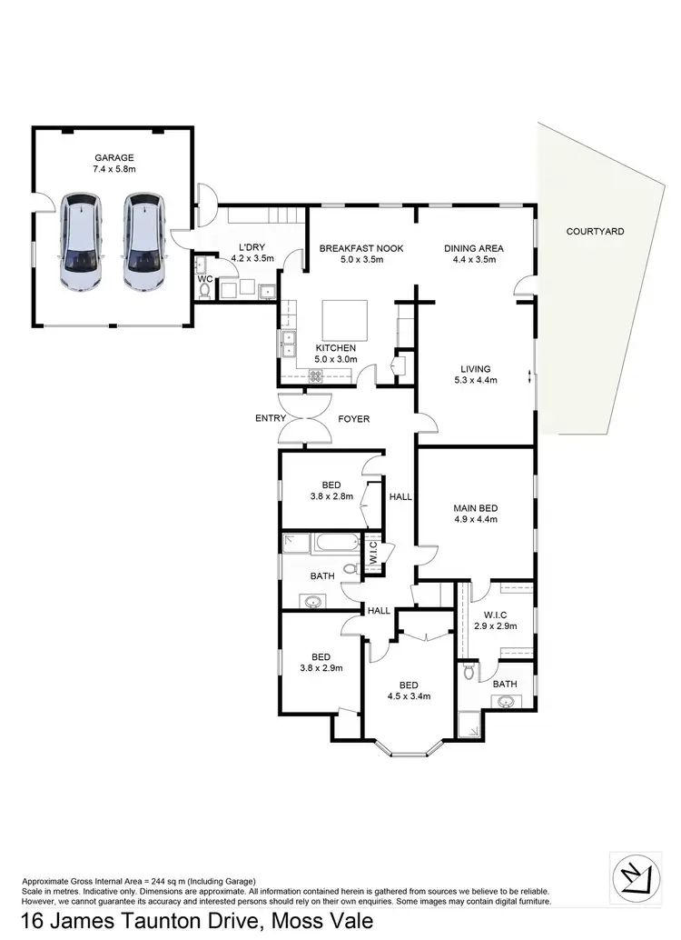 Floorplan of Homely house listing, 16 James Taunton Drive, Moss Vale NSW 2577