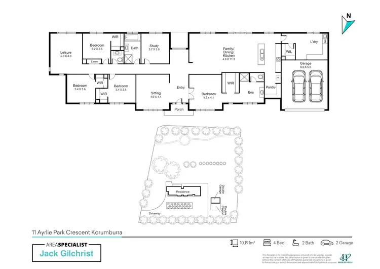 Floorplan of Homely house listing, 11 Ayrlie Park Crescent, Korumburra VIC 3950