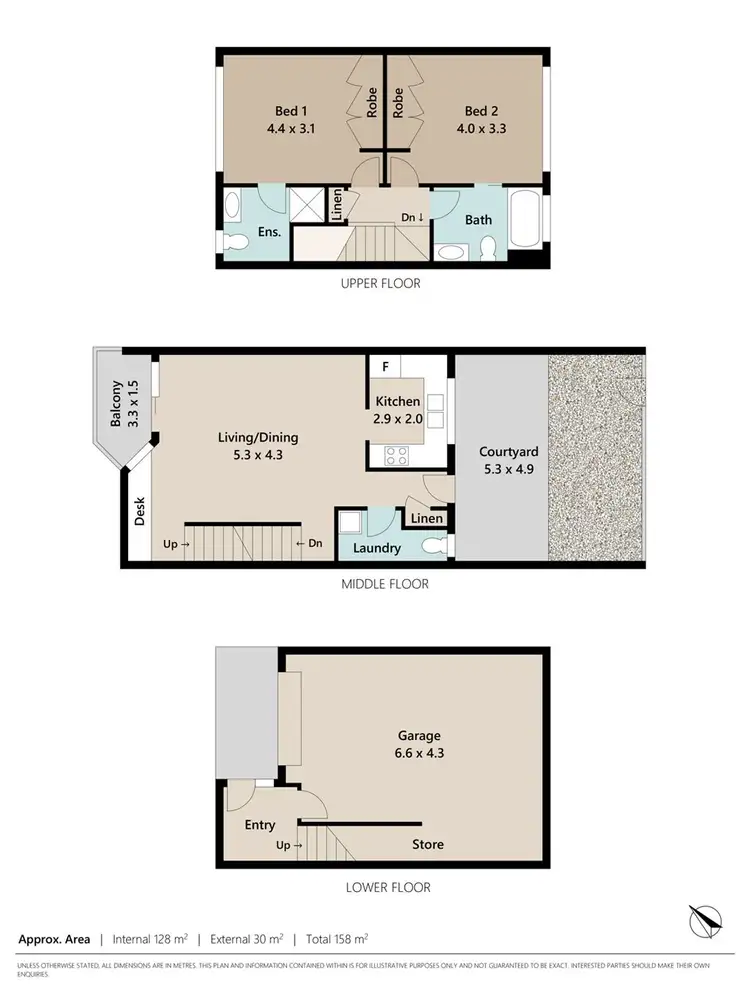 Floorplan of Homely townhouse listing, 3/10 Fortitude Street, Auchenflower QLD 4066
