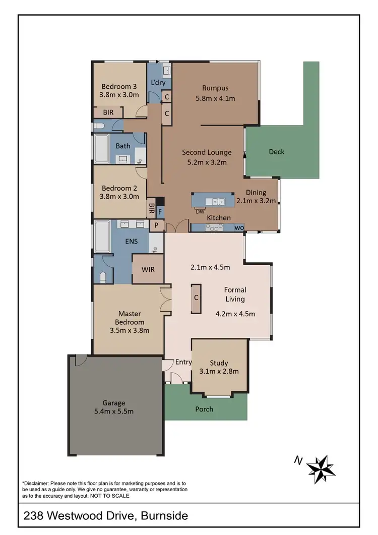 Floorplan of Homely house listing, 238 Westwood Drive, Burnside VIC 3023