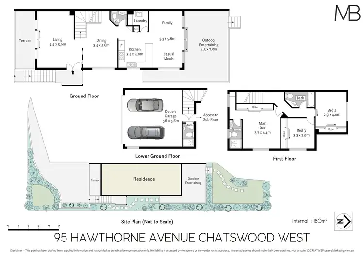 Floorplan of Homely house listing, 95 Hawthorne Avenue, Chatswood NSW 2067