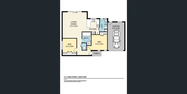 Floorplan of Homely house listing, 4/71 Lewin Street, Deer Park VIC 3023