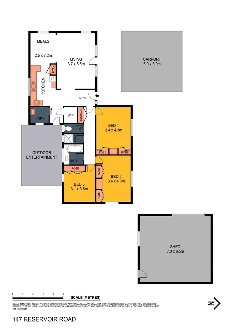 Floorplan of Homely house listing, 147 Reservoir Road, Strathdale VIC 3550