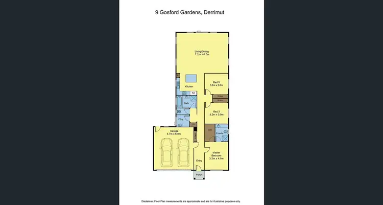 Floorplan of Homely house listing, 9 Gosford Gardens, Derrimut VIC 3026