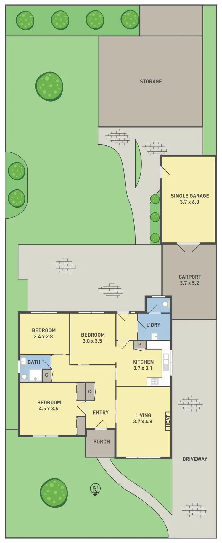 Floorplan of Homely house listing, 4 Dorothy Avenue, Sunshine VIC 3020