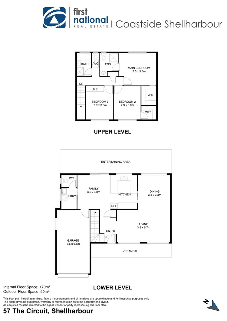 Floorplan of Homely house listing, 57 The Circuit, Shellharbour NSW 2529