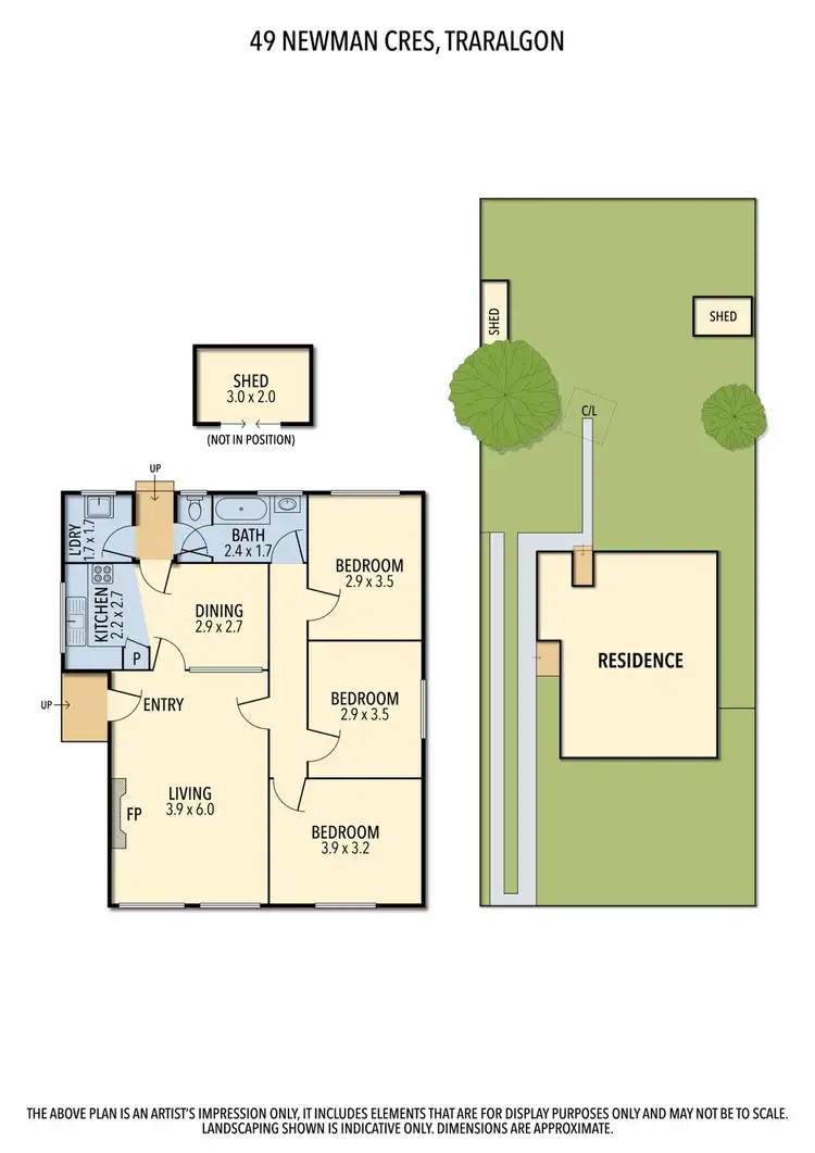 Floorplan of Homely house listing, 49 Newman Crescent, Traralgon VIC 3844