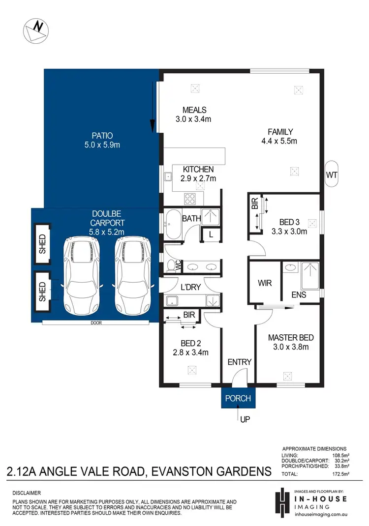 Floorplan of Homely house listing, 2/12A Angle Vale Road, Evanston Gardens SA 5116