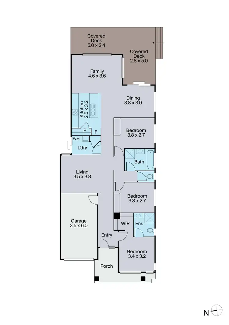 Floorplan of Homely house listing, 43 Mulligan Circuit, Officer VIC 3809