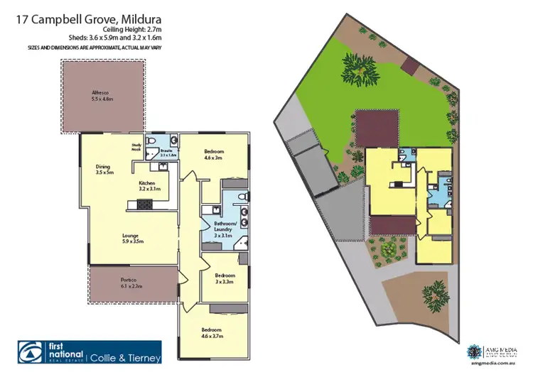 Floorplan of Homely house listing, 17 Campbell Grove, Mildura VIC 3500