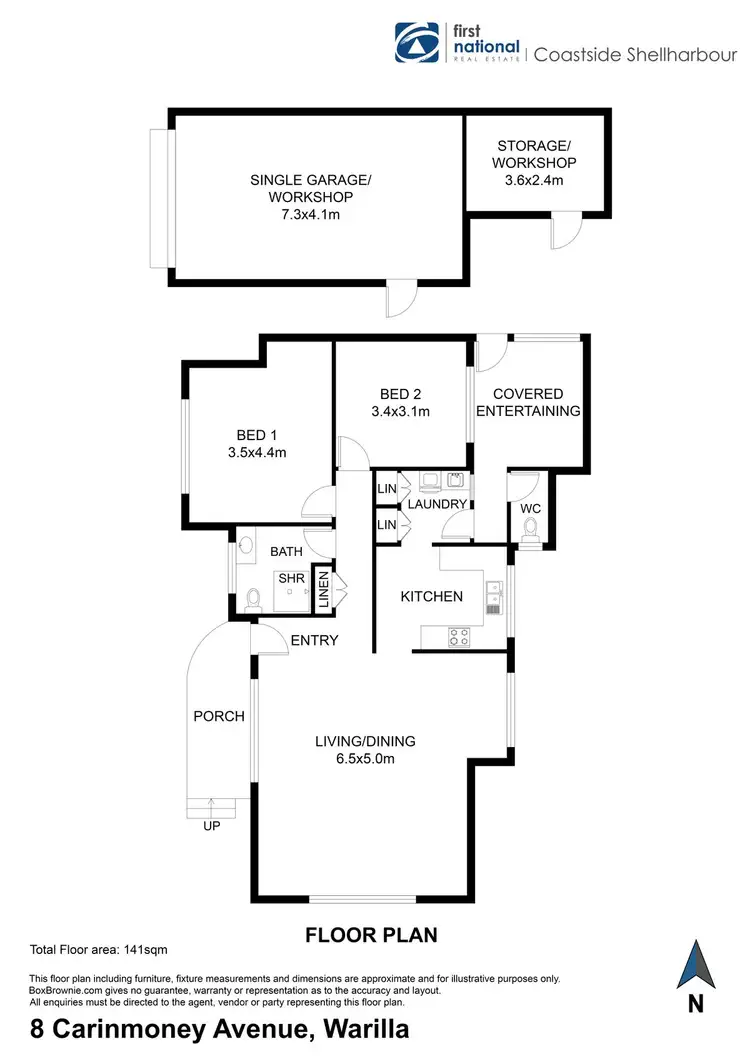 Floorplan of Homely house listing, 8 Carinmoney Avenue, Warilla NSW 2528
