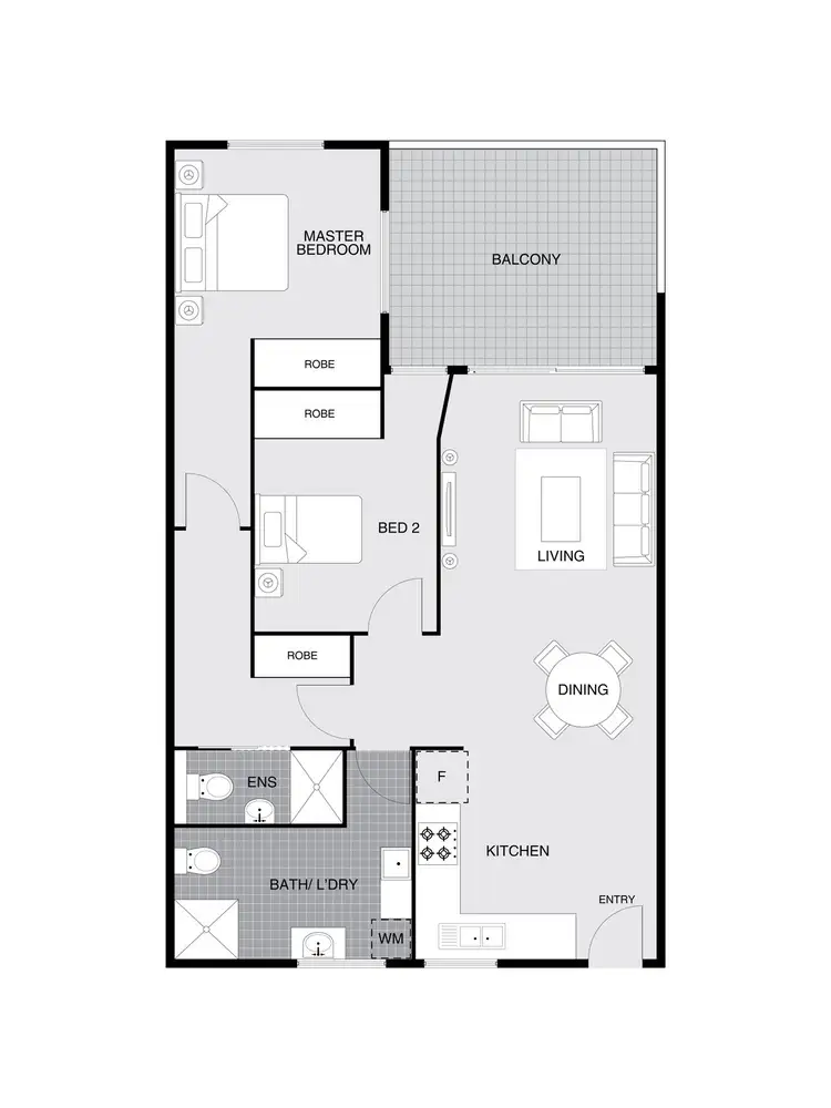 Floorplan of Homely apartment listing, 118/68 Hardwick Crescent, Holt ACT 2615