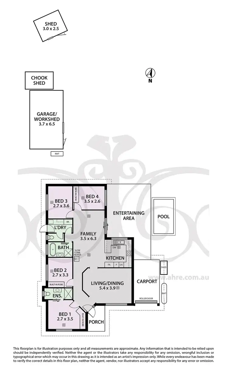 Floorplan of Homely house listing, 6 Herriot Court, Mount Barker SA 5251