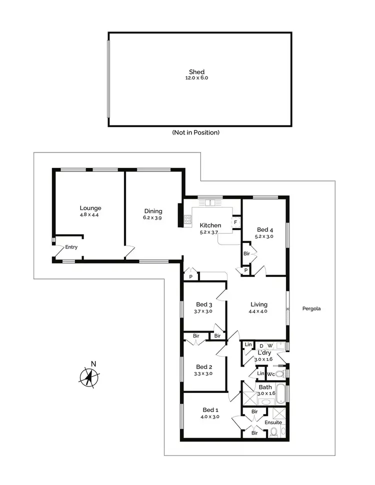 Floorplan of Homely other listing, 46 Howard Lane, Riddells Creek VIC 3431