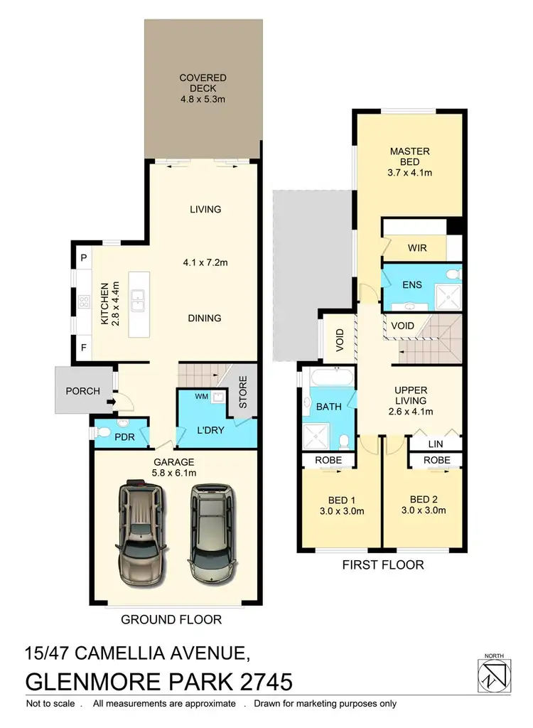 Floorplan of Homely townhouse listing, 15/47 Camellia Avenue, Glenmore Park NSW 2745