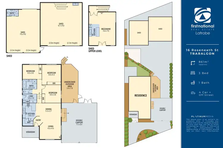 Floorplan of Homely house listing, 1/2 Roseneath Street, Traralgon VIC 3844