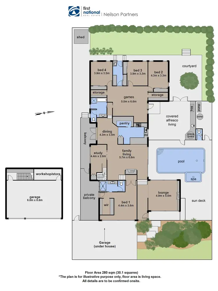 Floorplan of Homely house listing, 3 Leichhardt Way, Berwick VIC 3806