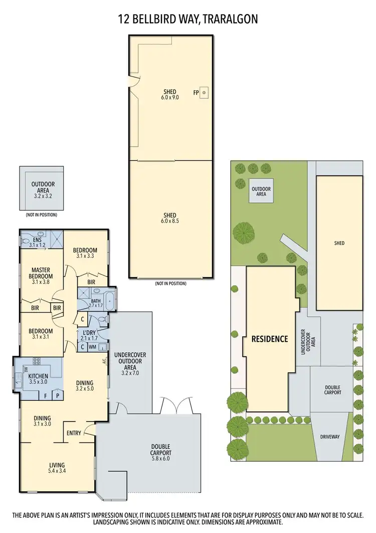 Floorplan of Homely house listing, 12 Bellbird Way, Traralgon VIC 3844