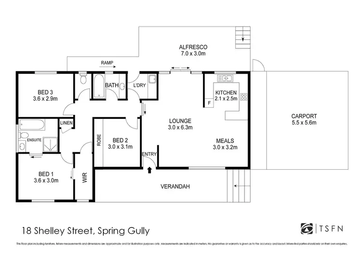 Floorplan of Homely house listing, 18 Shelley Street, Spring Gully VIC 3550