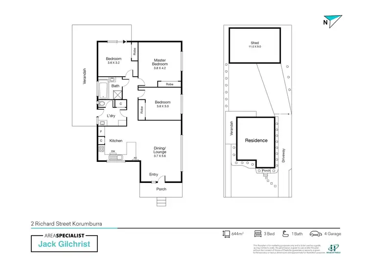 Floorplan of Homely house listing, 2 Richard Street, Korumburra VIC 3950