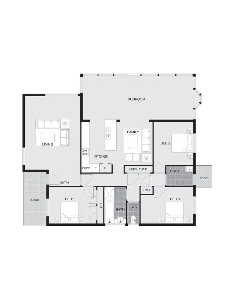 Floorplan of Homely house listing, 14 Rainbow Place, Latham ACT 2615