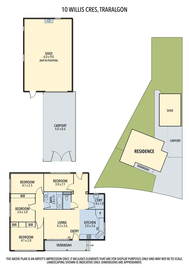 Floorplan of Homely house listing, 10 Willis Crescent, Traralgon VIC 3844