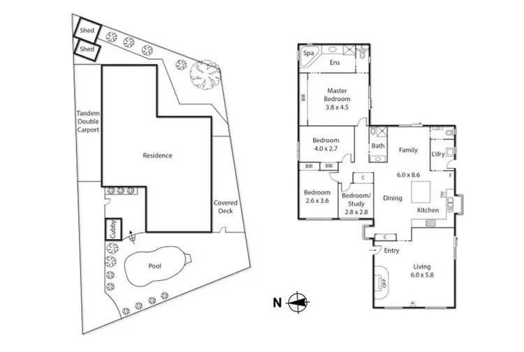 Floorplan of Homely house listing, 19 Bayville Drive, Dingley Village VIC 3172