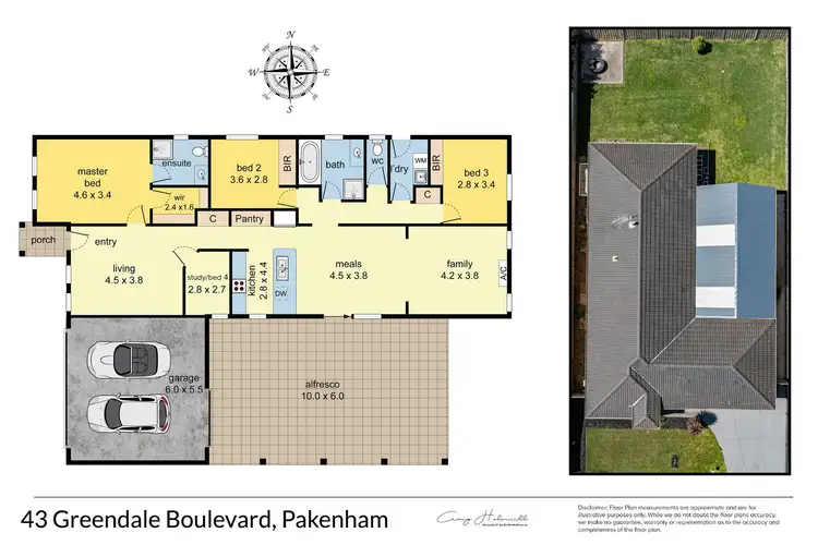 Floorplan of Homely house listing, 43 Greendale Boulevard, Pakenham VIC 3810