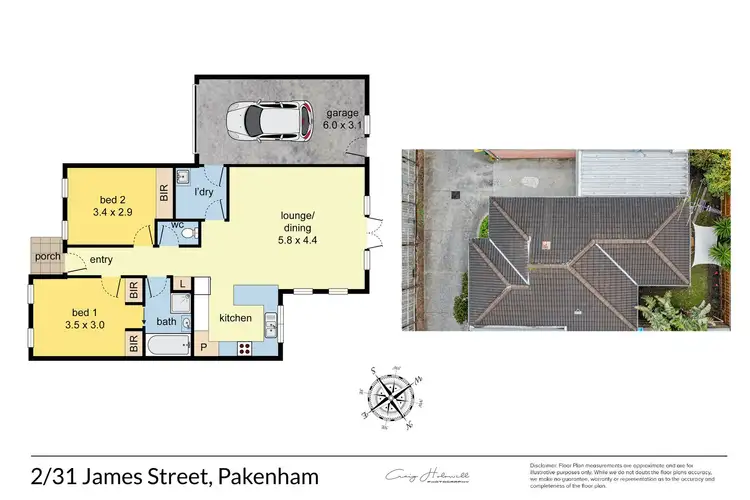 Floorplan of Homely unit listing, 2/31 James Street, Pakenham VIC 3810