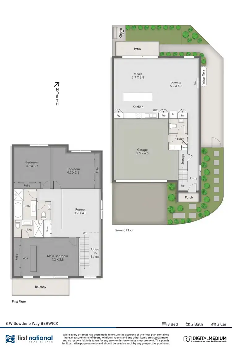 Floorplan of Homely house listing, 8 Willowdene Way, Berwick VIC 3806