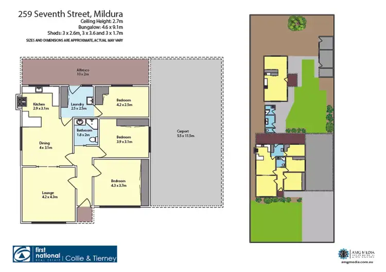 Floorplan of Homely house listing, 259 Seventh Street, Mildura VIC 3500